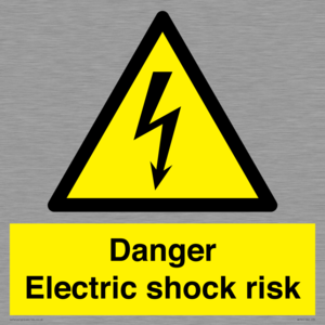 Danger Electric shock risk